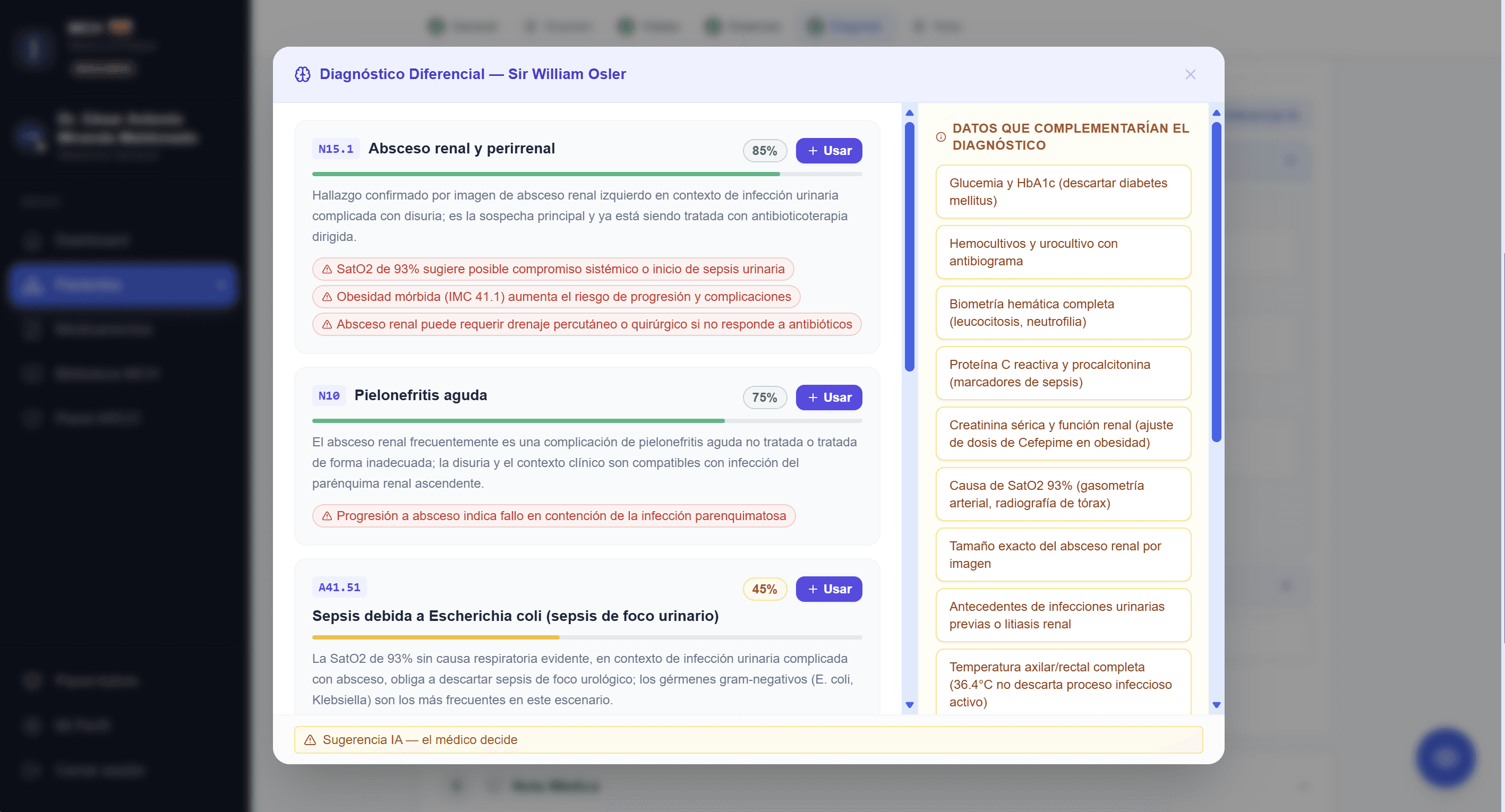 Diagnóstico diferencial en segundos