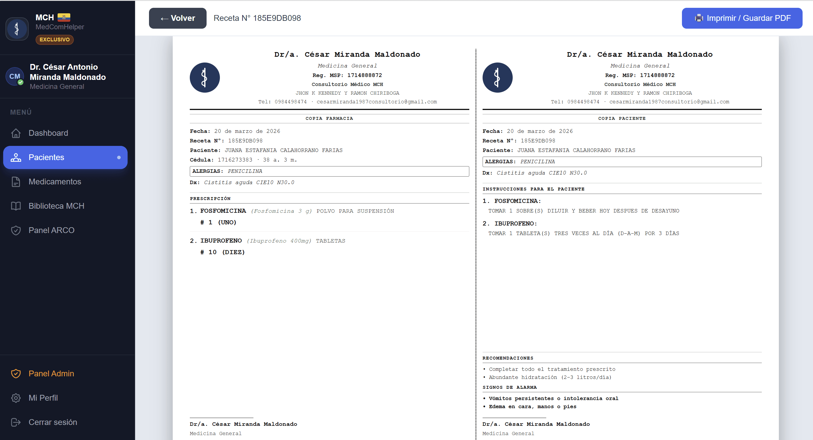 Recetas listas en 1 click
