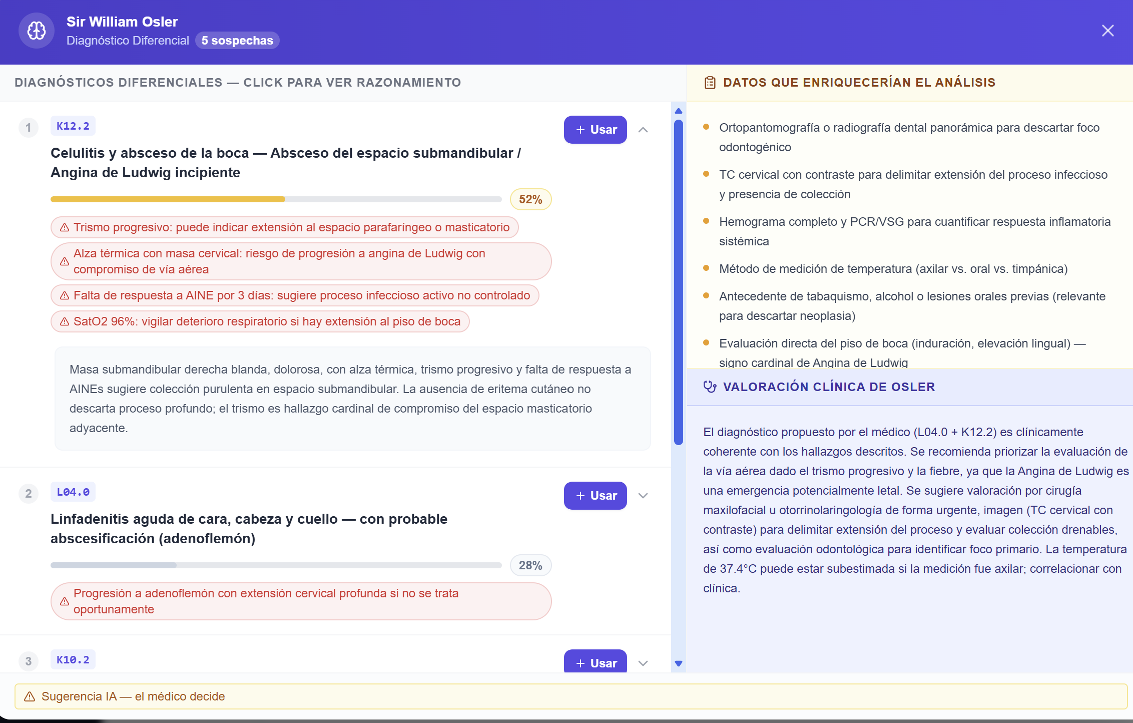Diagnóstico diferencial asistido